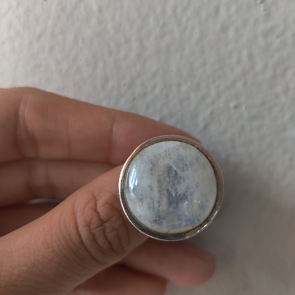 Sterling Silver Moonstone Ring (please read) - Picture 2 of 8